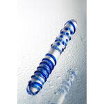 Двусторонний фаллоимитатор Sexus Glass, стекло, прозрачный, 22 см