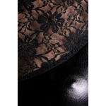 Платье Glossy Lulu из материала Wetlook, черное, L