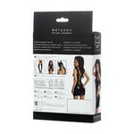 Платье Glossy MICHELLE из материала Wetlook с заклепками, черный, XL