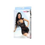 Комбинация и стринги Candy Girl Luscious, черный, XL