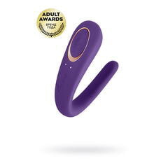 Многофункциональный стимулятор для пар Satisfyer Partner Toy, силикон, фиолетовый, 18,5 см.