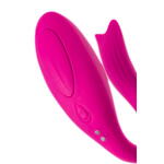Вибратор для пар A-TOYS Dolphy, силикон, розовый, 9,6 см