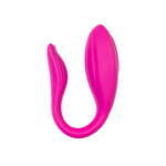 Вибратор для пар A-TOYS Dolphy, силикон, розовый, 9,6 см