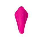 Вибратор для пар A-TOYS Cobrum, силикон, розовый, 9,6 см