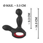Вибромассажер простаты с нагревом и ротацией Silicone Prostate Plug