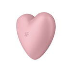 Cutie Heart pink двухсторонний вакуум-волновой вибростимулятор, розовый