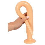 Набор длинных анальных пробок Super Long Flexible Butt Plug Set (телесные)