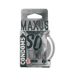 Презервативы Maxus, тонкие, латекс, железный кейс, 18 см, 5,3 см, 3 шт.