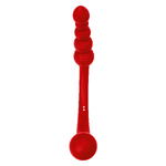 Двусторонний вибратор Black & Red by Toyfa, силикон, красный, 35 см