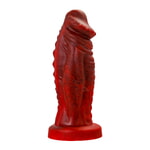 Вибратор Black&Red by Toyfa Monster Saur, силикон, красно-черный, 21,7 см